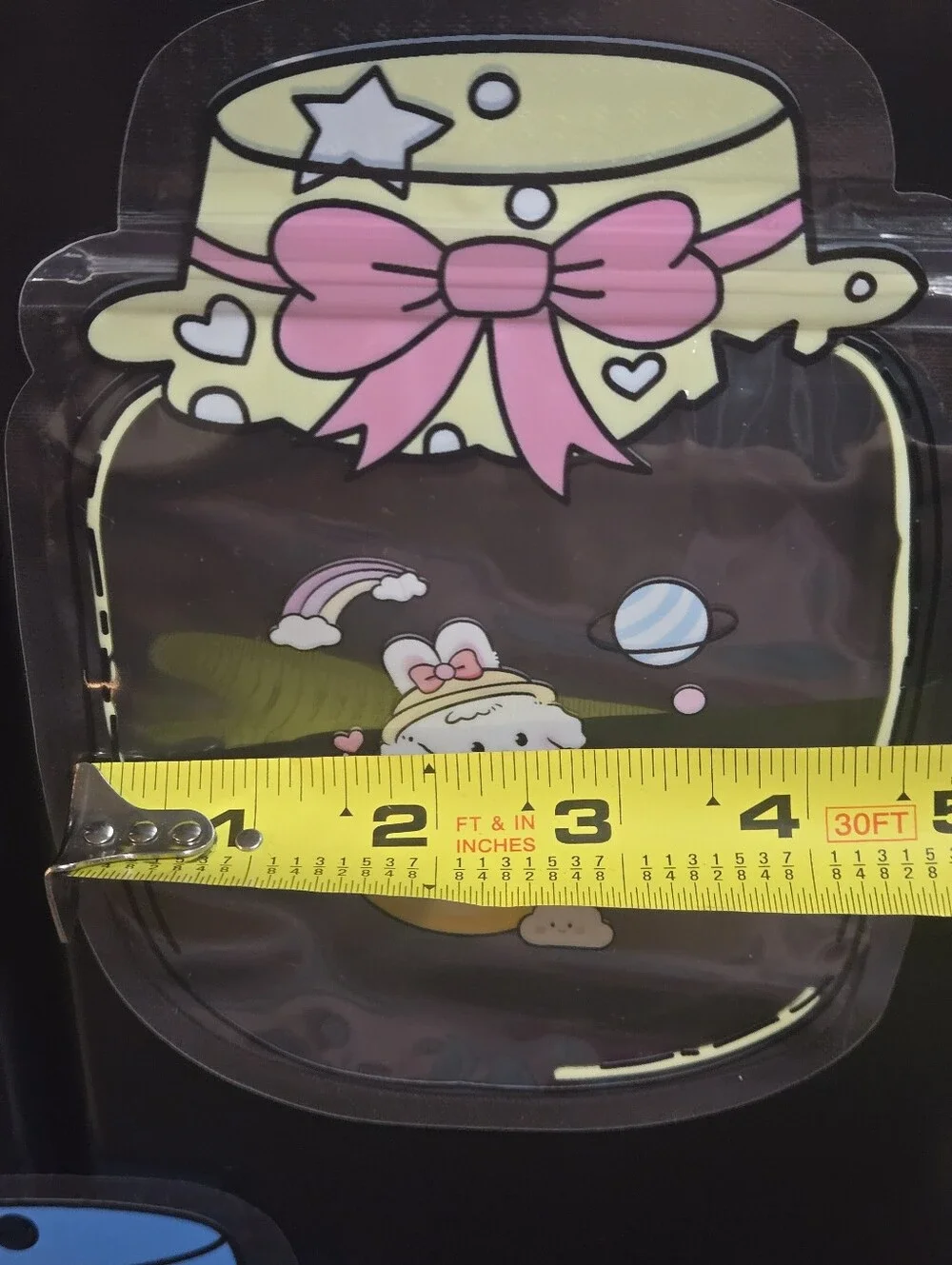 Cute Jar-Shaped Pouch – Pink, Yellow & Blue